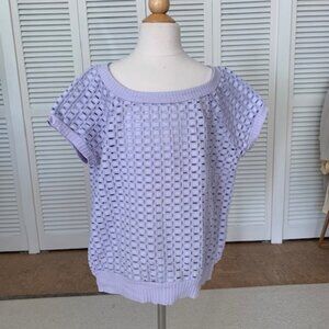 Lavender sweater Tee from Anthropologie